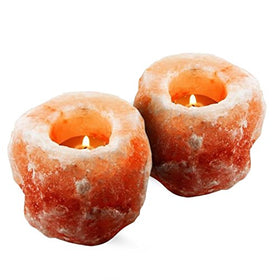 Natural Salt Crystal Tea Light Candle Holder